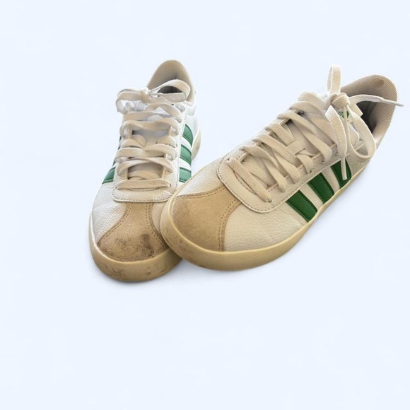 adidas Shoes - Adidas Classic green and white sneakers